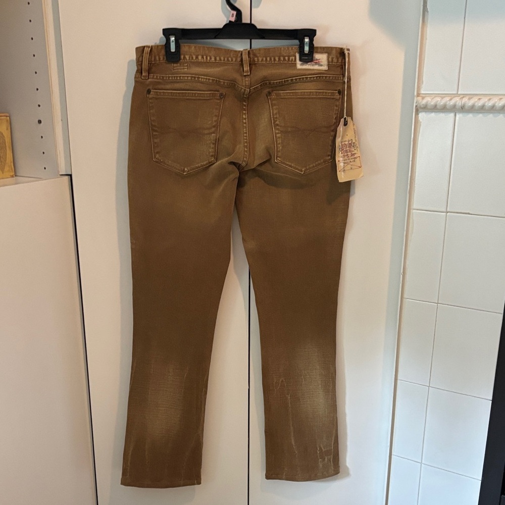Ralph Lauren Blue Label Tan Straight Leg Jeans - Picture 9 of 13